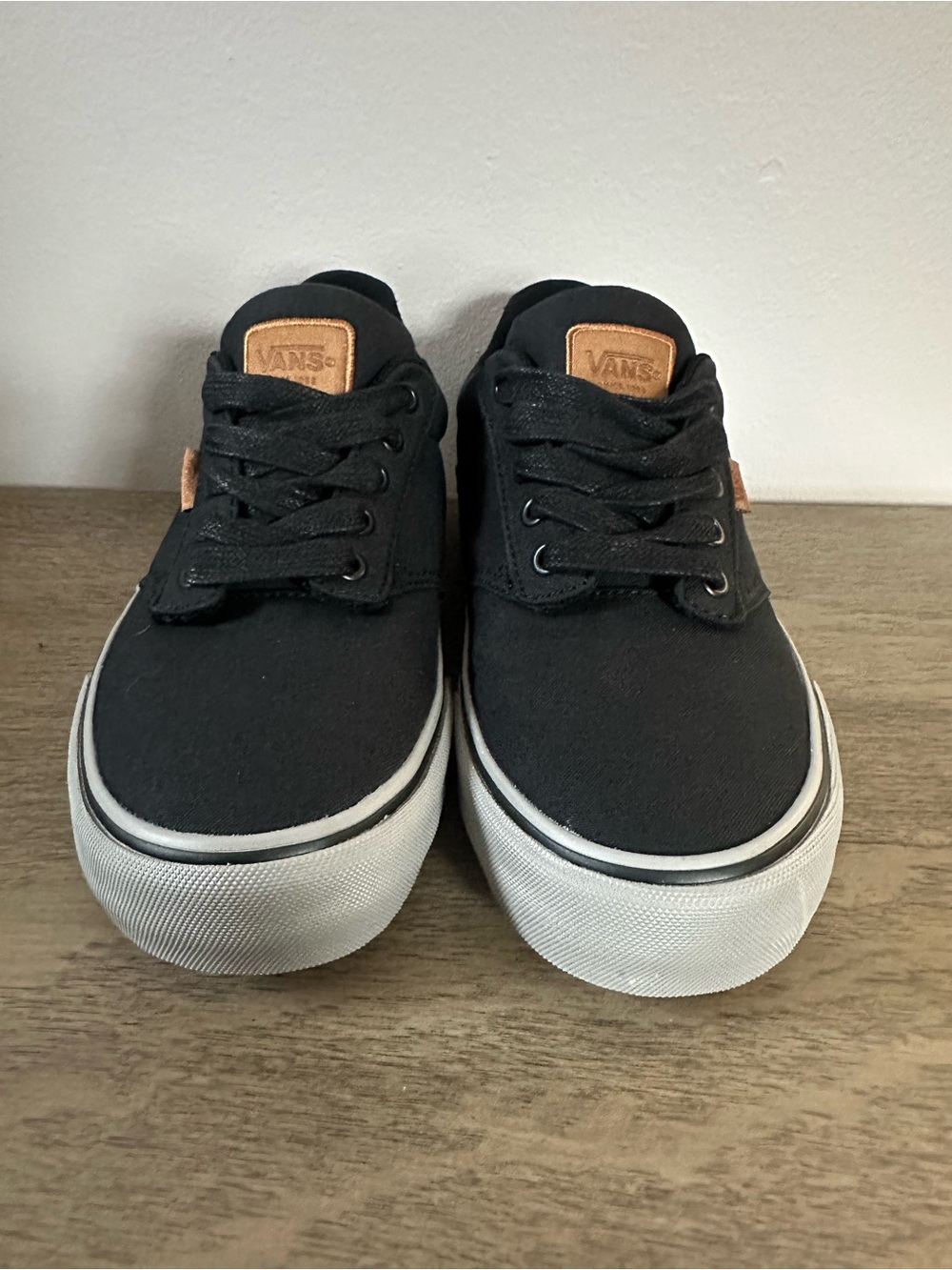 Vans Black Canvas Sneakers Kids 7 NWOT